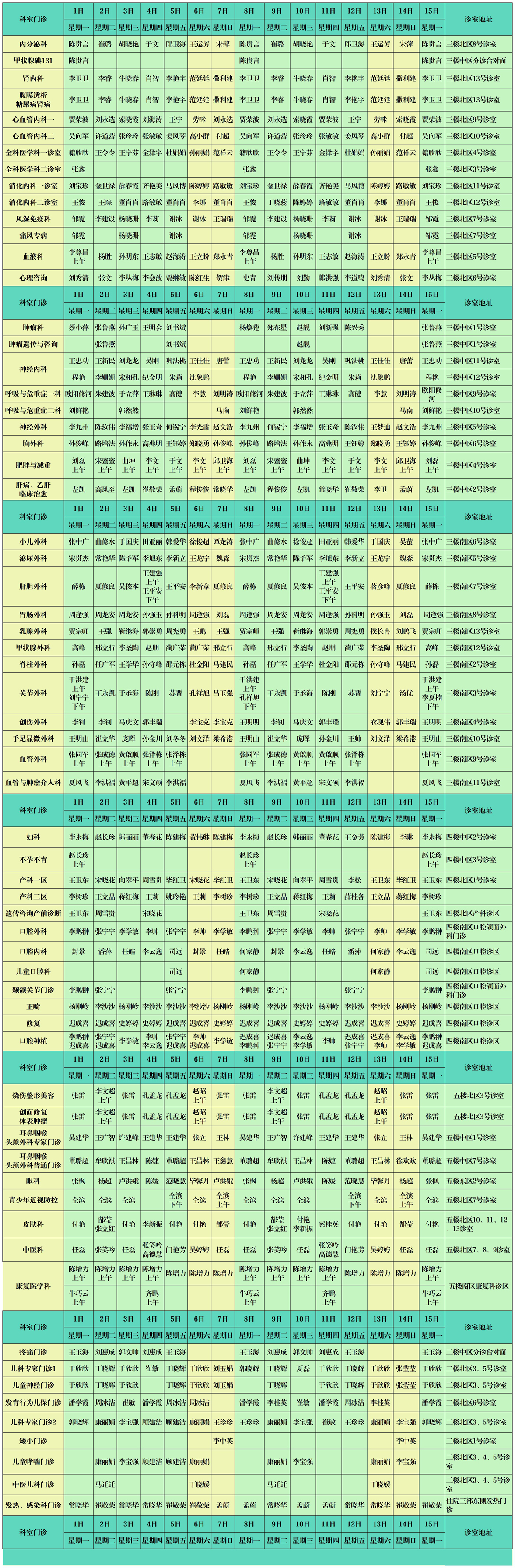 東院區(qū)2025年9月門(mén)診排班終版_Sheet1 (4)(1).jpg 東院區(qū)2025年9月門(mén)診排班終版_Sheet1 (4)(1).jpg